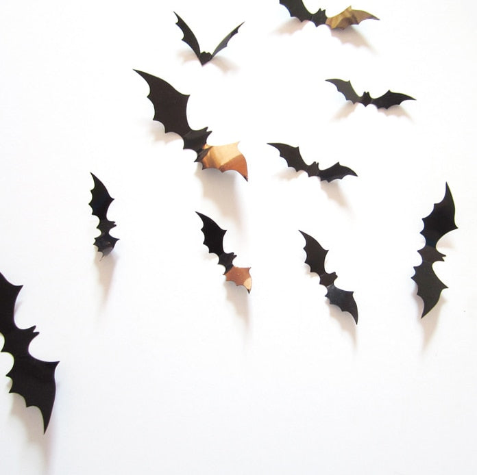 Halloween Decoration 3D Black PVC Bat