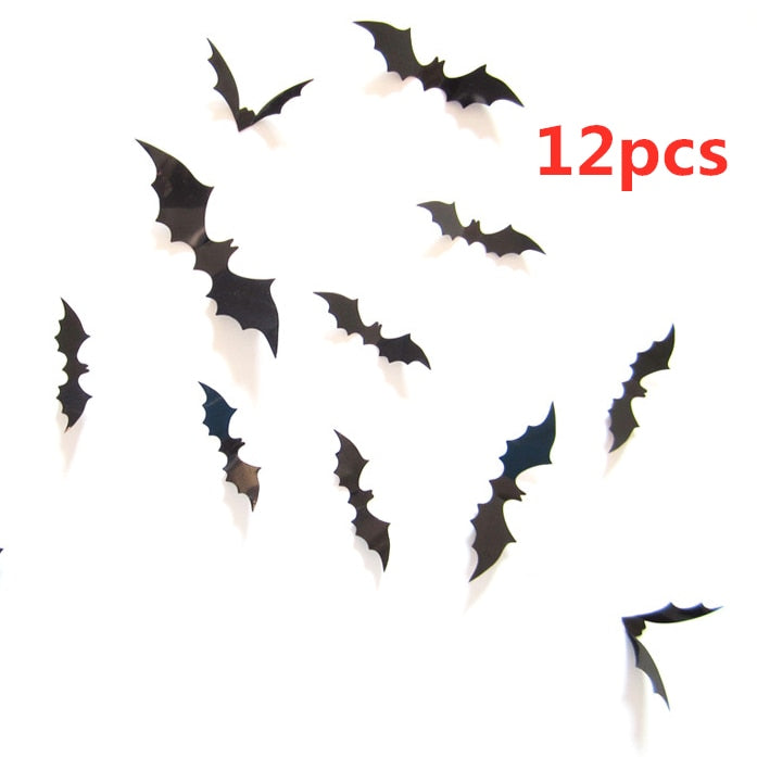 Halloween Decoration 3D Black PVC Bat