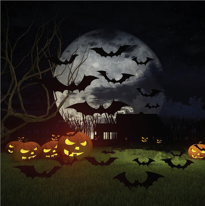 Halloween Decoration 3D Black PVC Bat