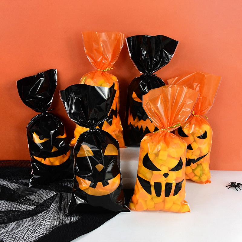 50Pcs Happy Halloween Candy Bag