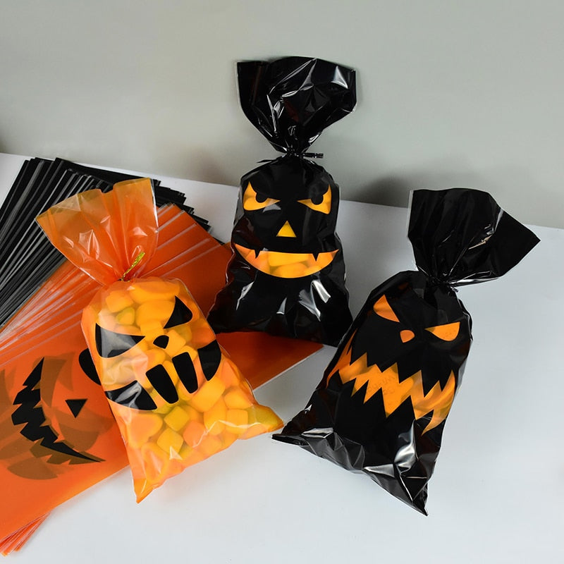 50Pcs Happy Halloween Candy Bag