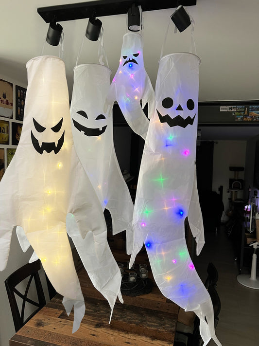 Large LED Halloween Outdoor Light Hanging Ghost